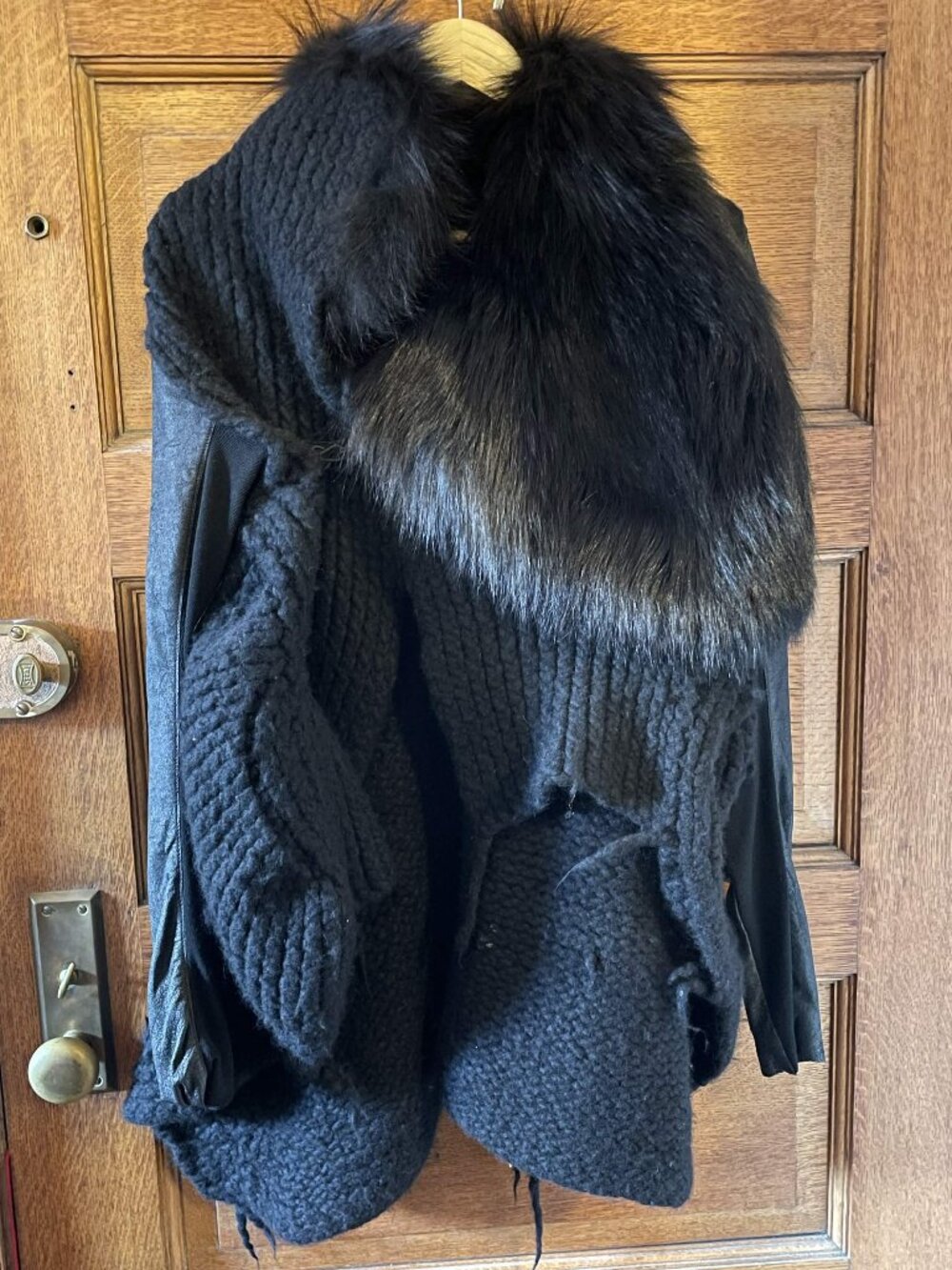Rick Owens Palais Royale Fox Fur Cardigan